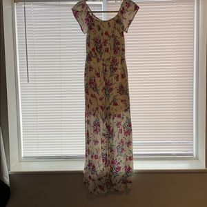 Francesca’s Floral Jumpsuit